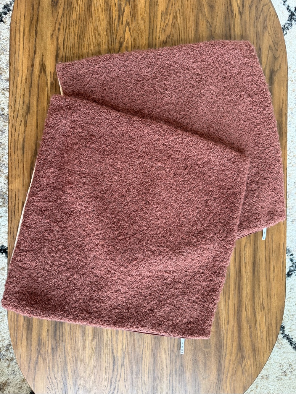 Pottery Barn Bouclé Pillow Cover – 20x20 Adobe